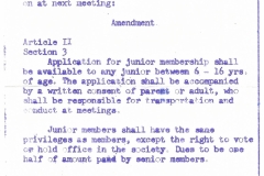 Philatelic Society of Lancaster County Revised By-Laws 1962, Amendment Article II Section 3